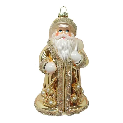 Дед Мороз «Золотой век» — стеклянная ёлочная игрушка